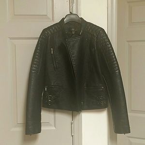 Mango faux leather jacket